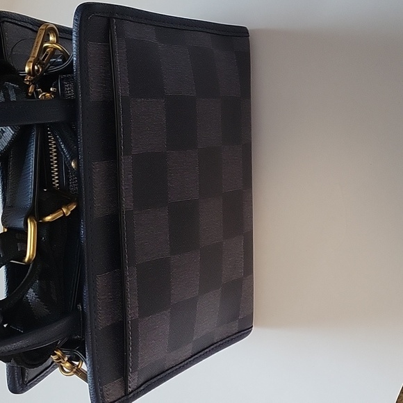 Karl Lagerfeld Paris Maybelle Crossbody Checkered Satchel - Picture 6 of 8